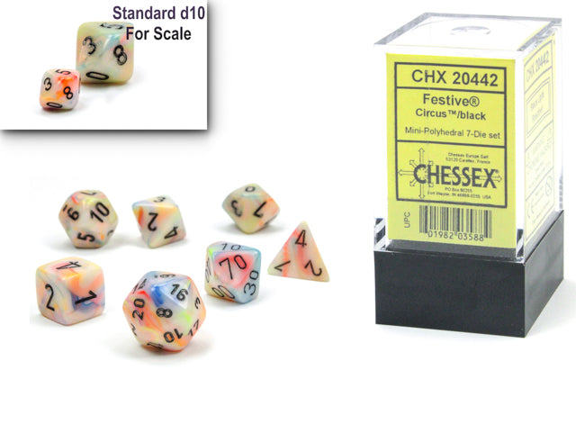 Chessex: Festive Mini 7-Dice Set