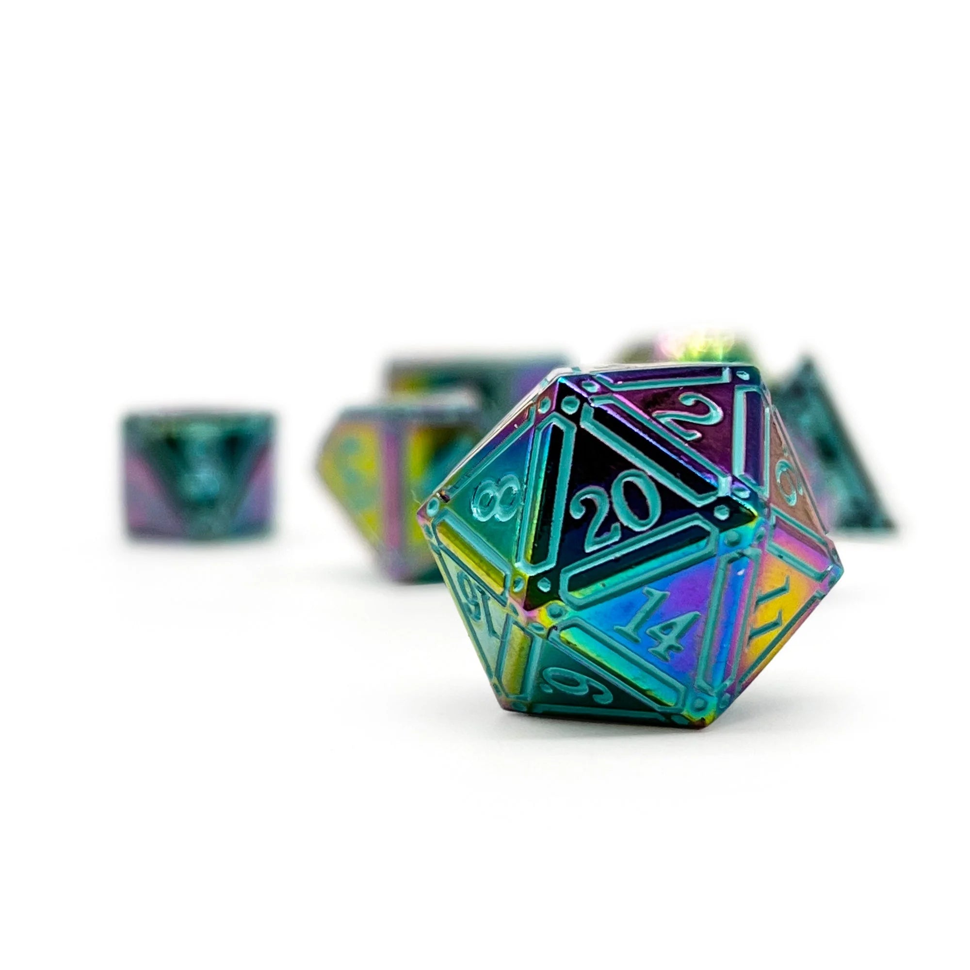 Ironworks Skyborn 7 piece rpg dice set