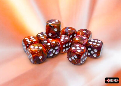Chessex Festive 16mm D6 Dice Block (12-Dice)