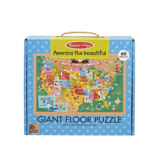 Natural Play Floor Puzzle- America the Beautiful