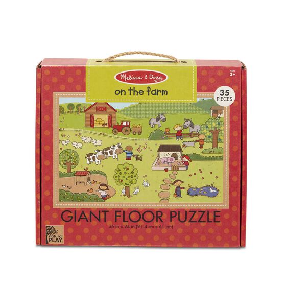 Natural Play Giant Floor Puzzle: On the Farm