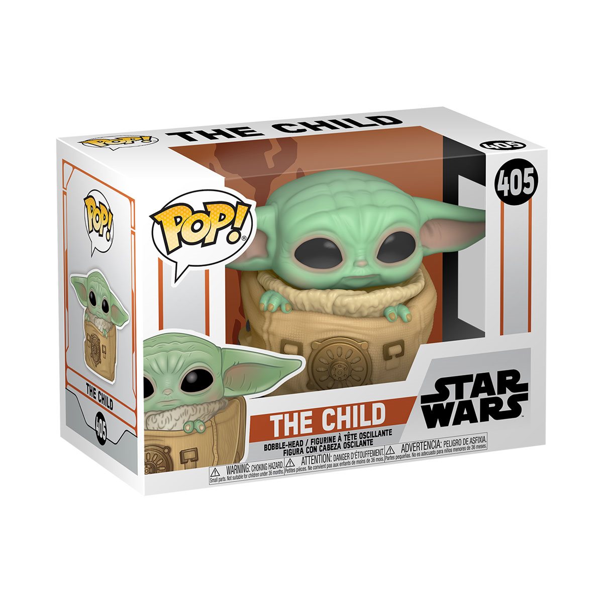 Star Wars: The Mandalorian - The Child with Bag Pop! Vinyl Figure (405)