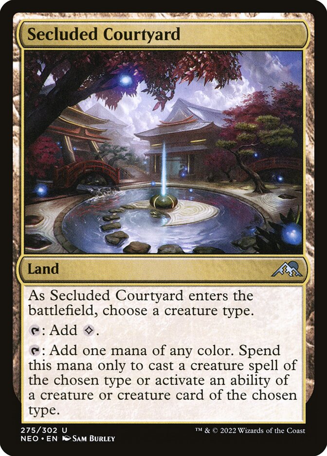 Secluded Courtyard [Foil] :: NEO