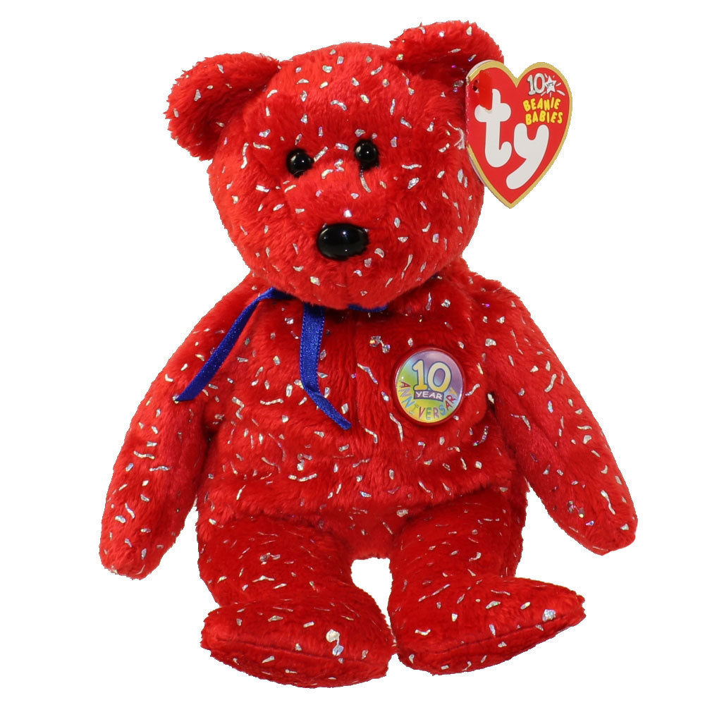 Beanie Baby: Decades the Bear (Red)