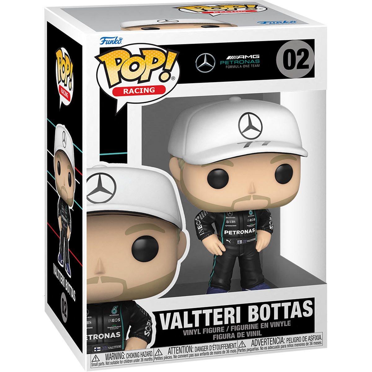 Mercedes-AMG Petronas: Formula One Team - Valtteri Bottas Pop! Vinyl Figure (02)