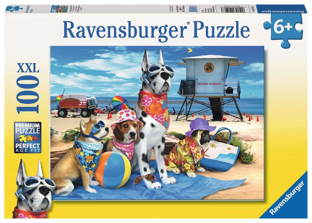 No Dogs on the Beach (100 pc puzzle)