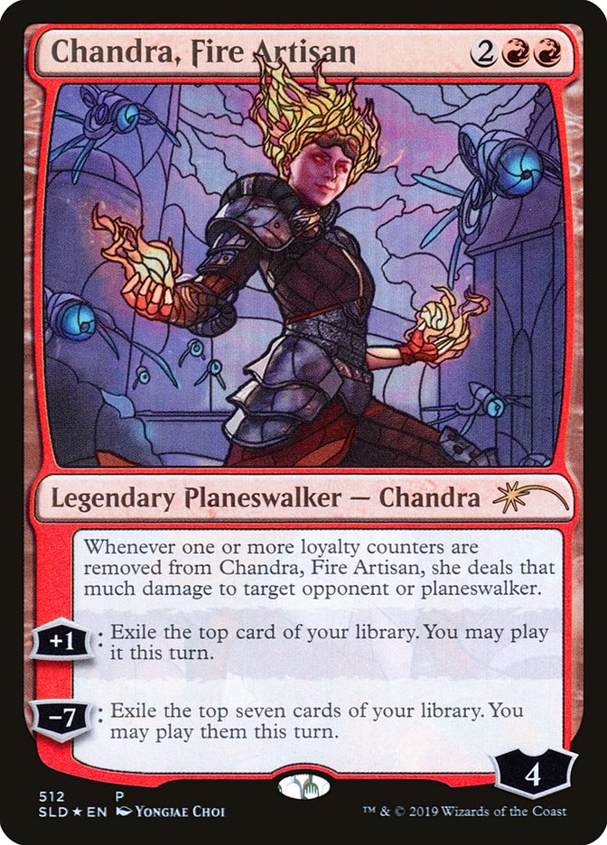 Chandra, Fire Artisan (Stained Glass) [Foil] :: SLD