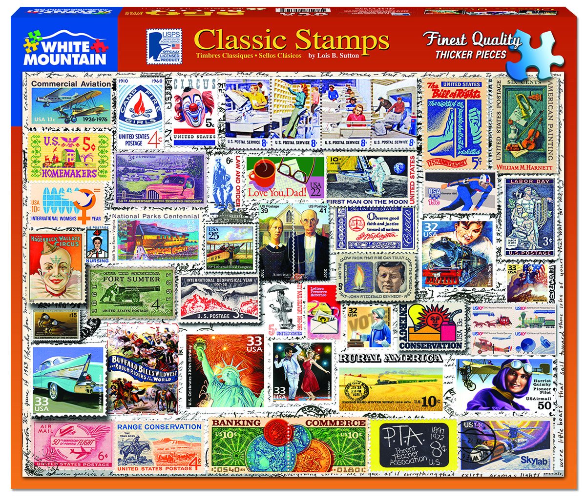 Classic Stamps (550 pc puzzle)