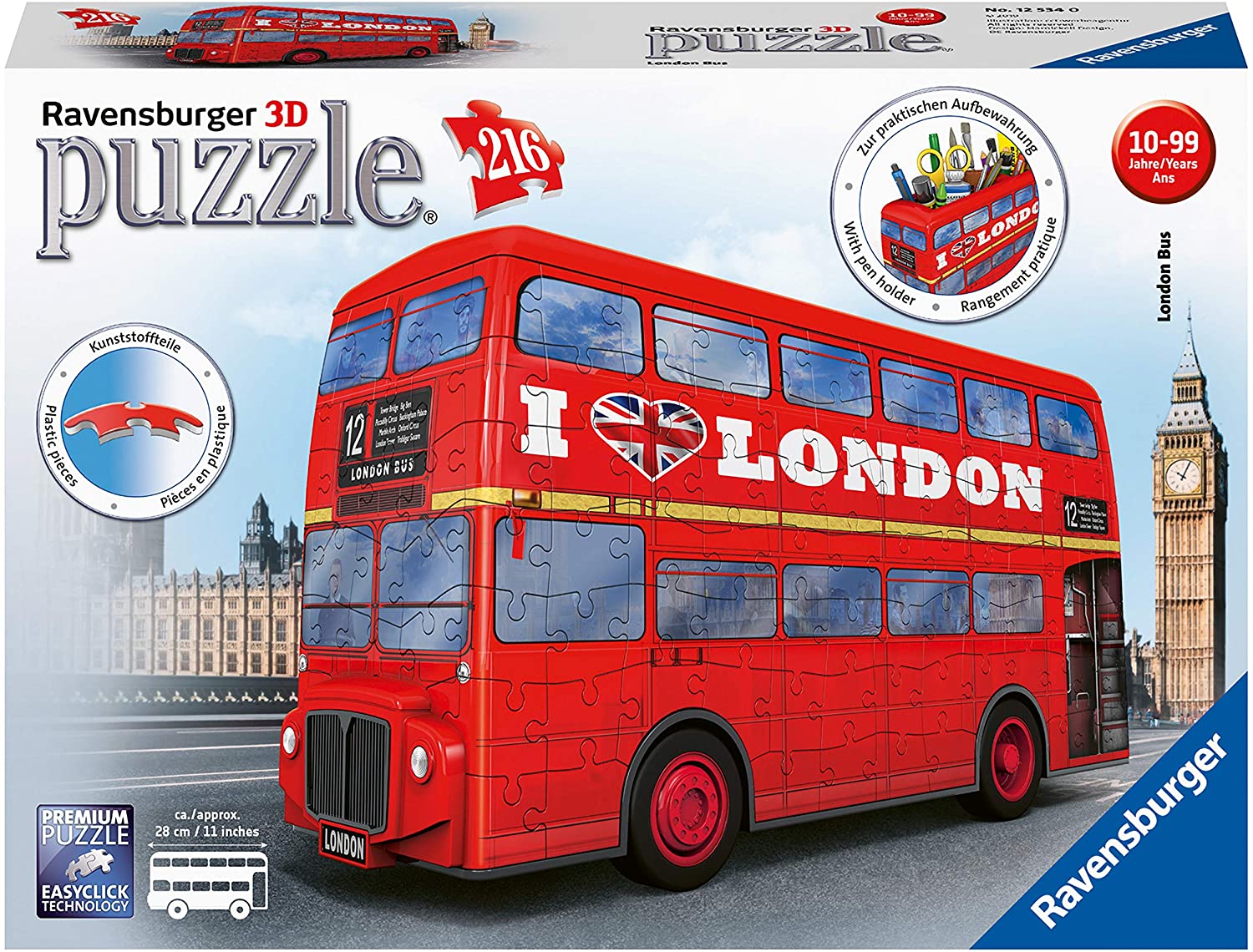 London Bus (216 pc 3D puzzle)