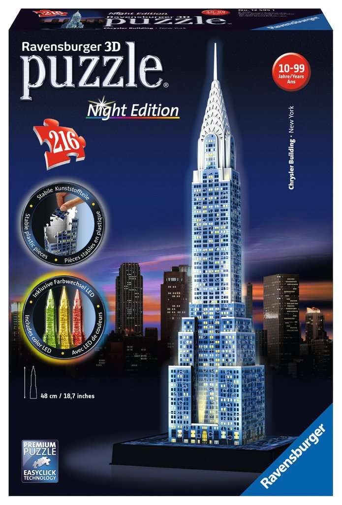 Chrysler Building - Night Edition (216 pc 3D puzzle)