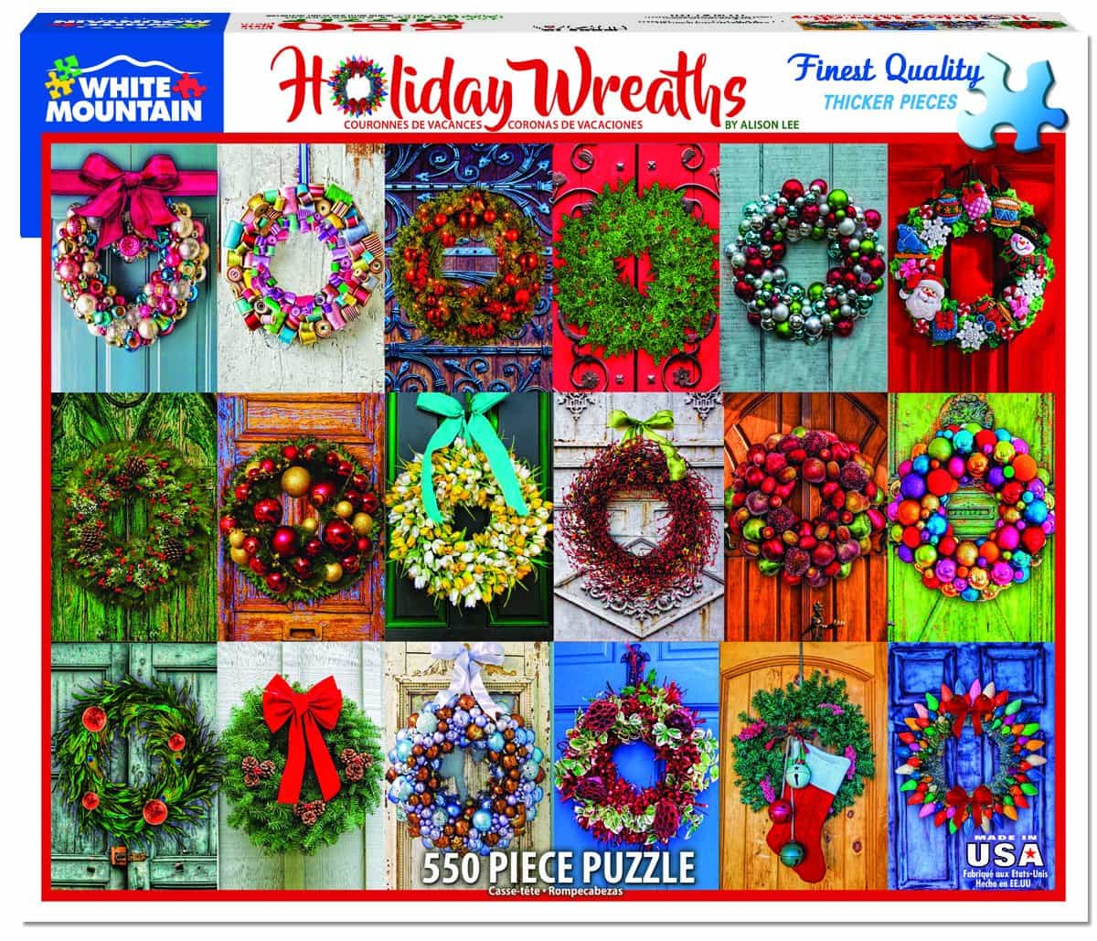 Holiday Wreaths (550 pc puzzle)