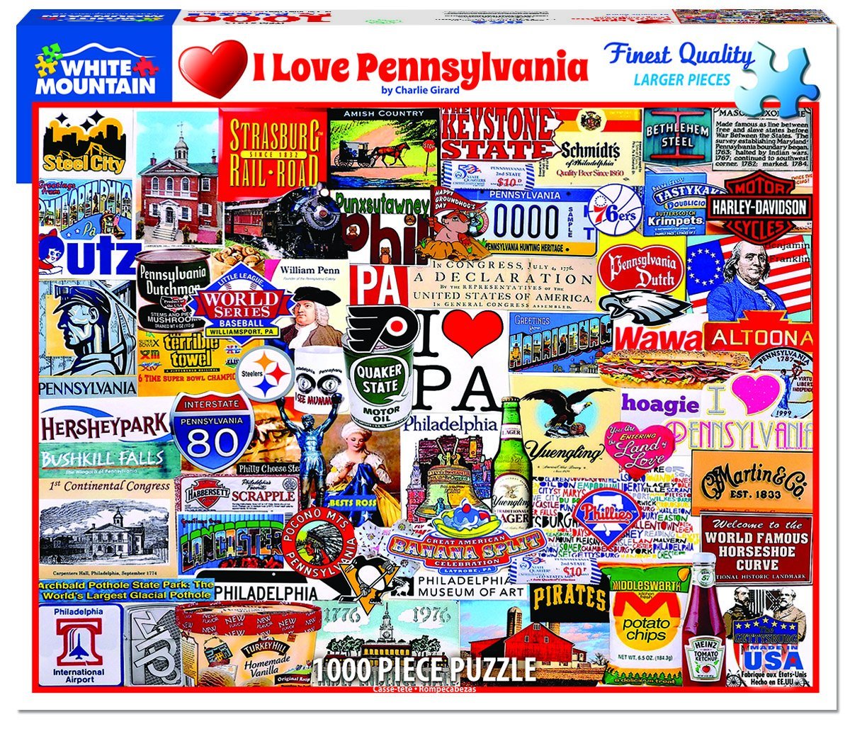 I Love Pennsylvania (1000 pc puzzle)