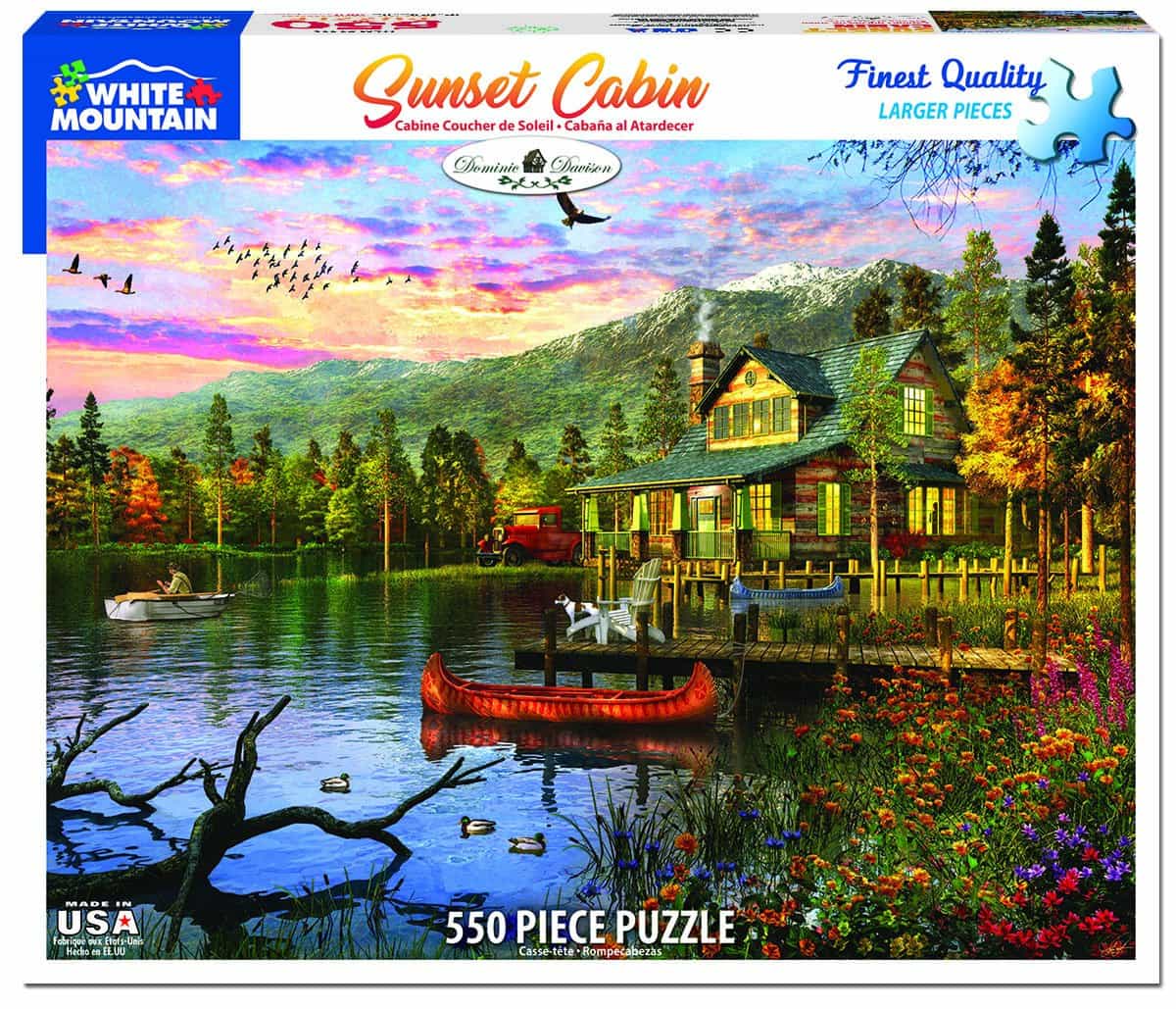 Sunset Cabin (550 pc puzzle)