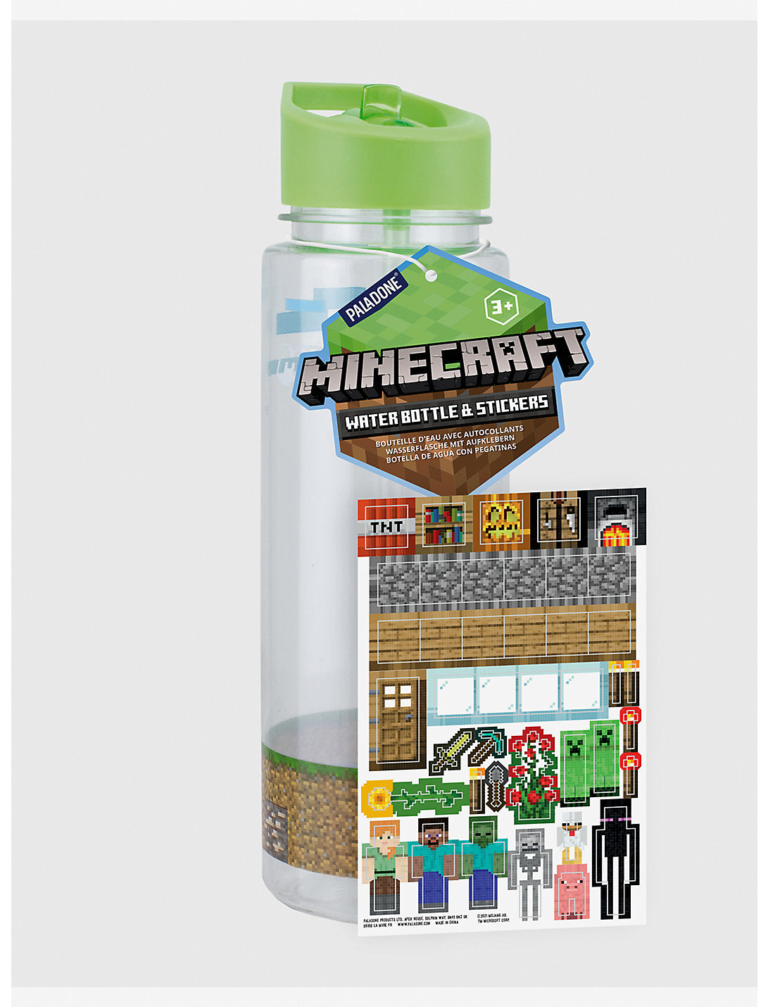 Minecraft Water Bottle with Stickers