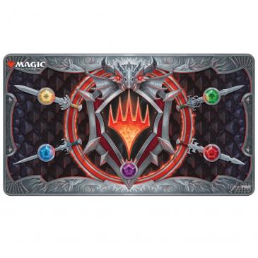 Magic The Gathering Stitched Playmat: Adventures in the Forgotten Realms - Stylized Planeswalker Symbol