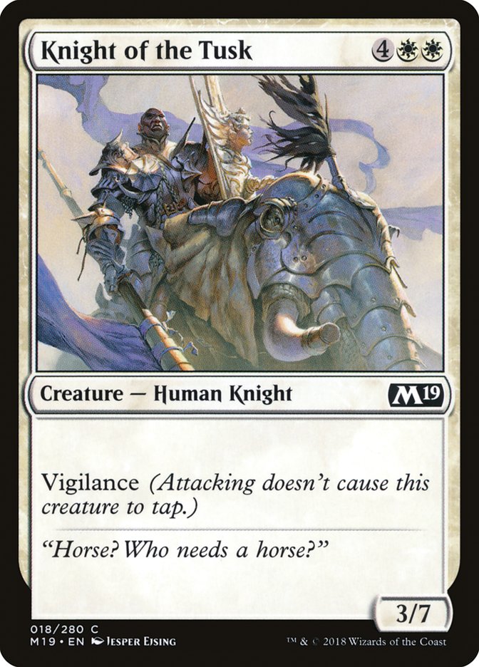 Knight of the Tusk [Foil] :: M19
