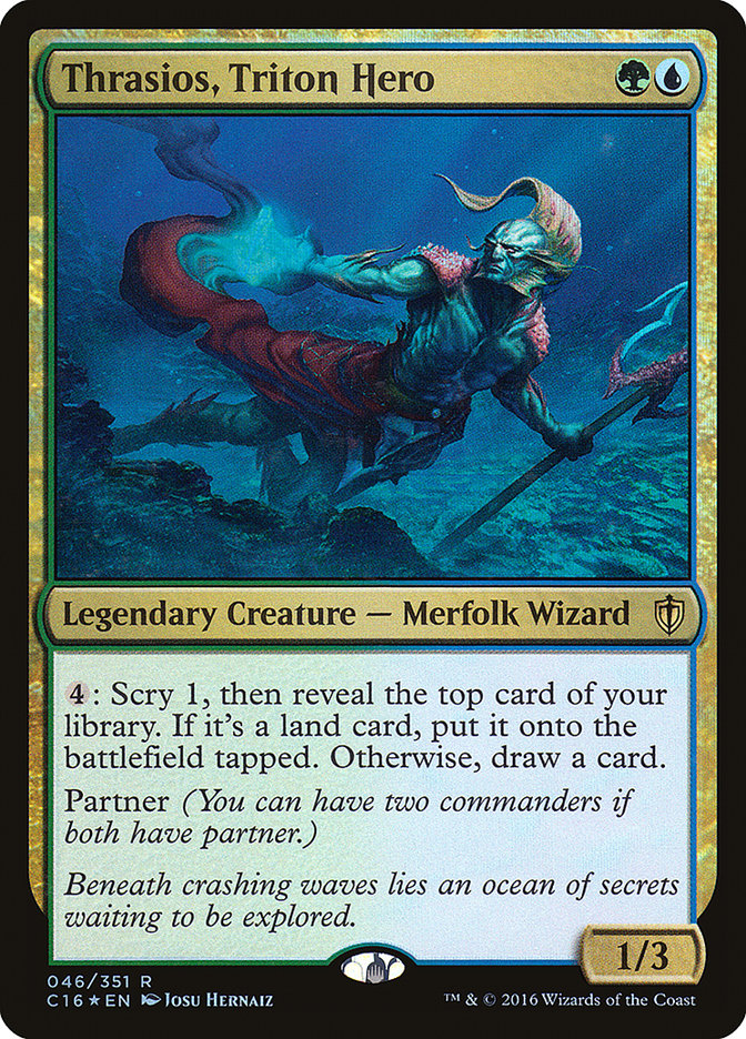 Thrasios, Triton Hero [Foil] :: C16