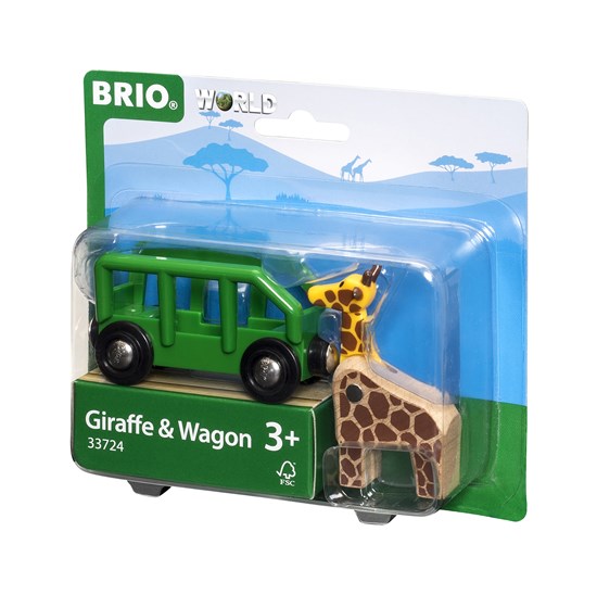 Giraffe and Wagon