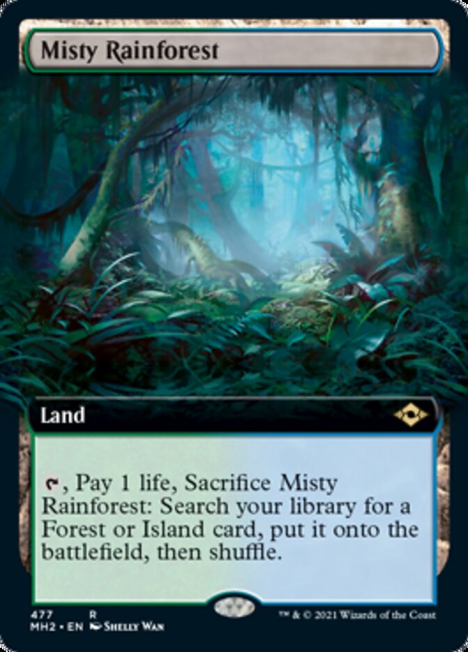 Misty Rainforest (Extended Art) [Foil] :: MH2