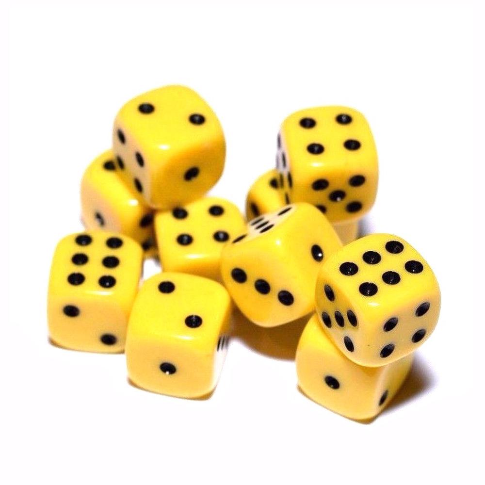 Chessex Opaque 16mm D6 Dice Block (12-Dice)