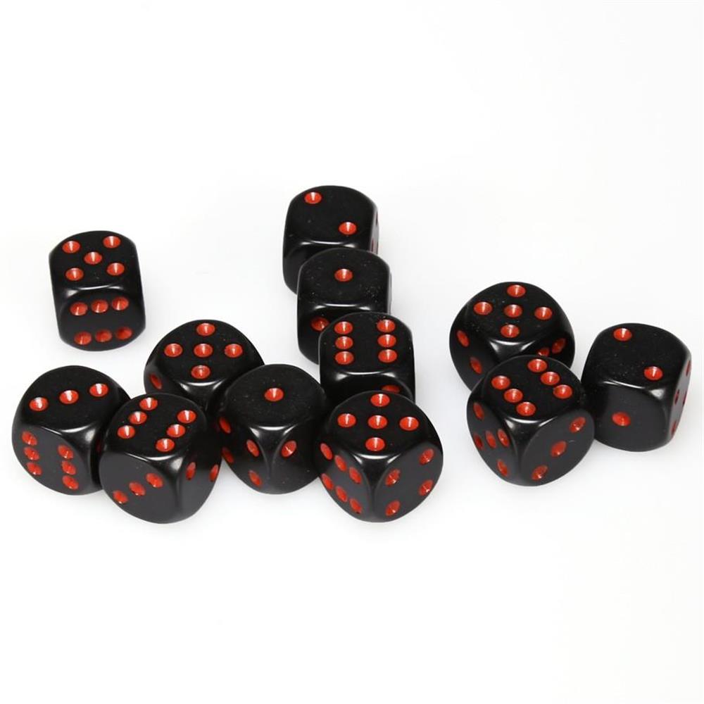 Chessex Opaque 16mm D6 Dice Block (12-Dice)