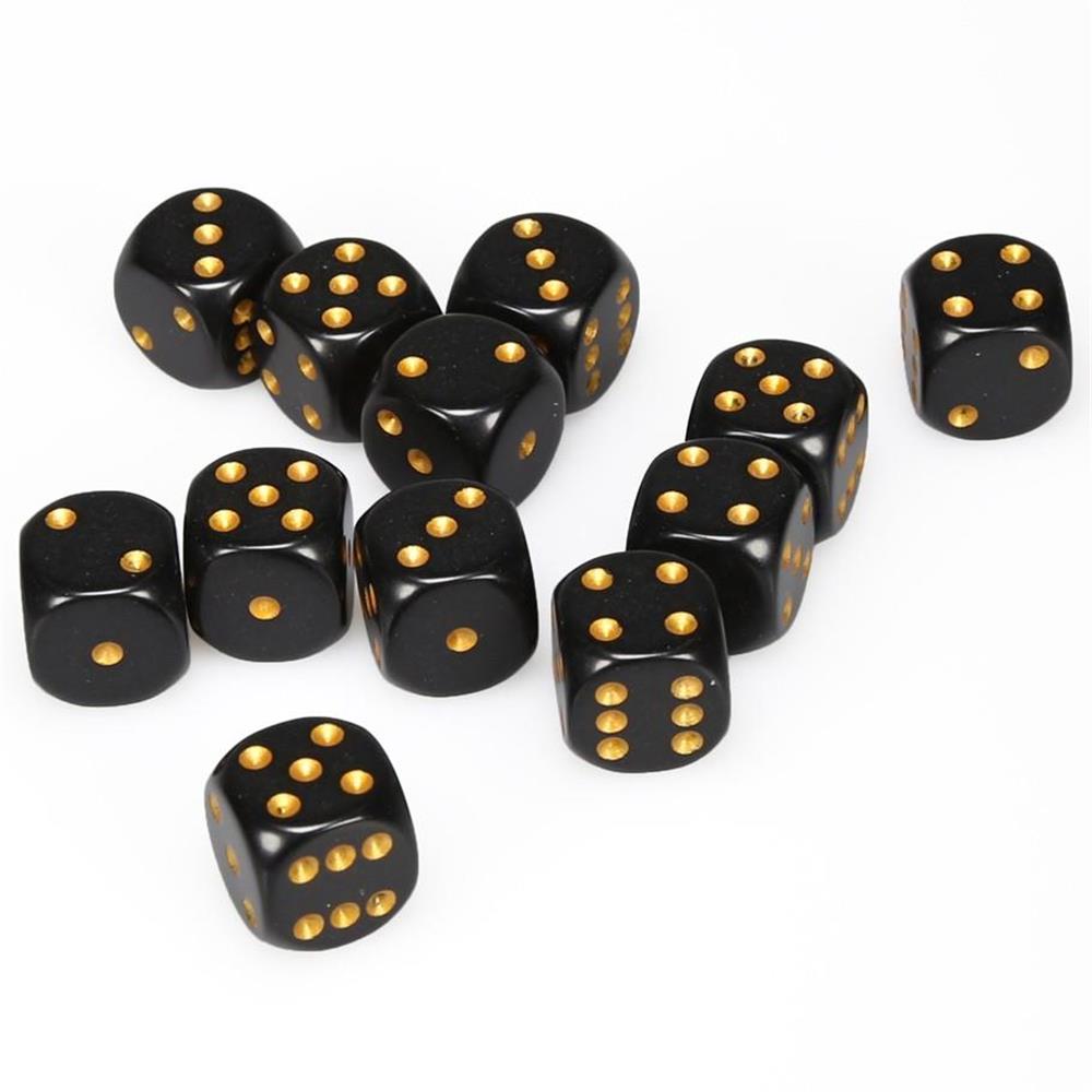 Chessex Opaque 16mm D6 Dice Block (12-Dice)