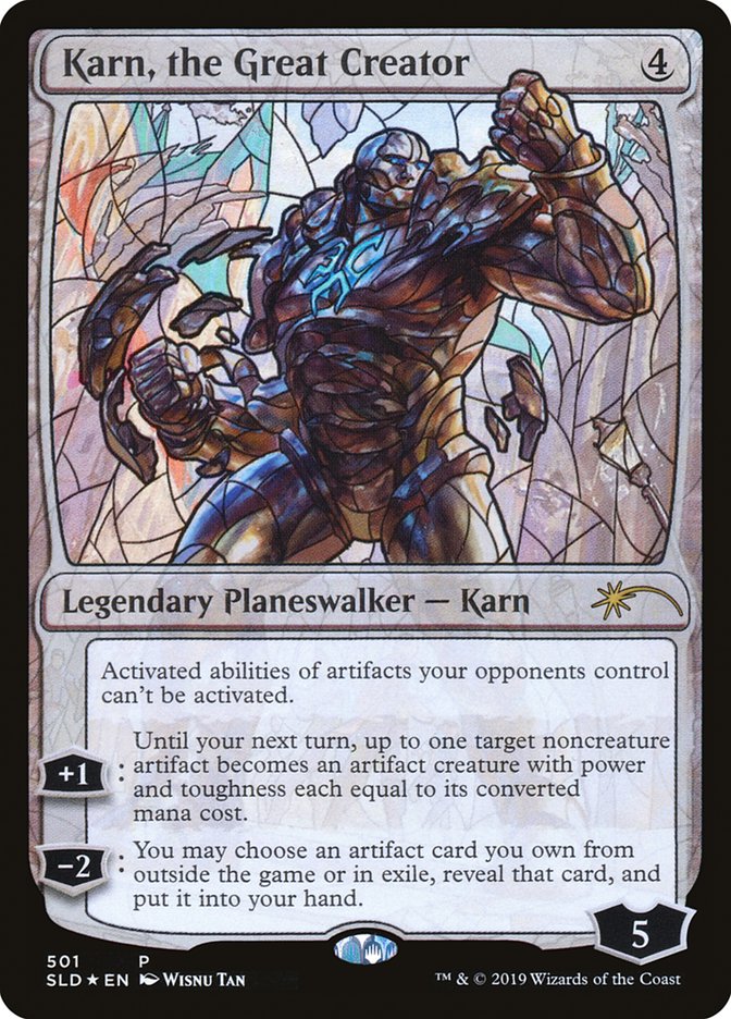 Karn, the Great Creator (Stained Glass) [Foil] :: SLD