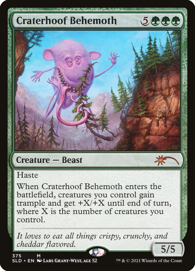 Craterhoof Behemoth (375) [Foil] :: SLD