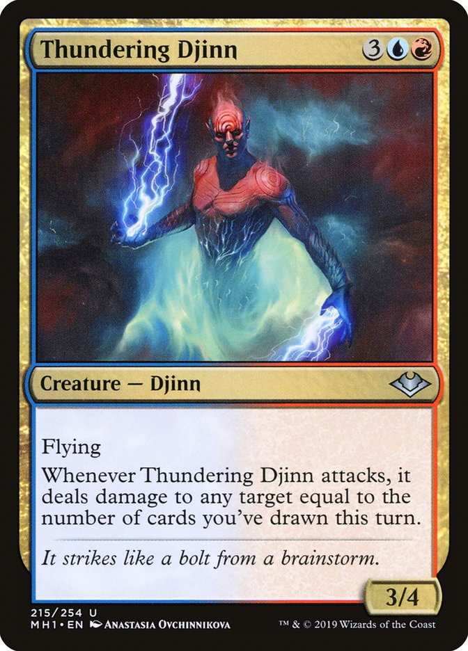Thundering Djinn [Foil] :: MH1