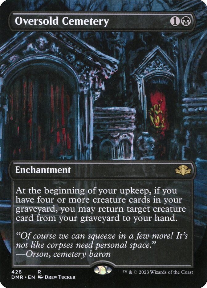 Oversold Cemetery (Borderless) [Foil] :: DMR