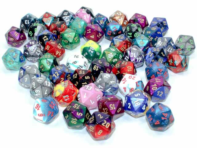 Gemini: Bag of 50 Assorted D20