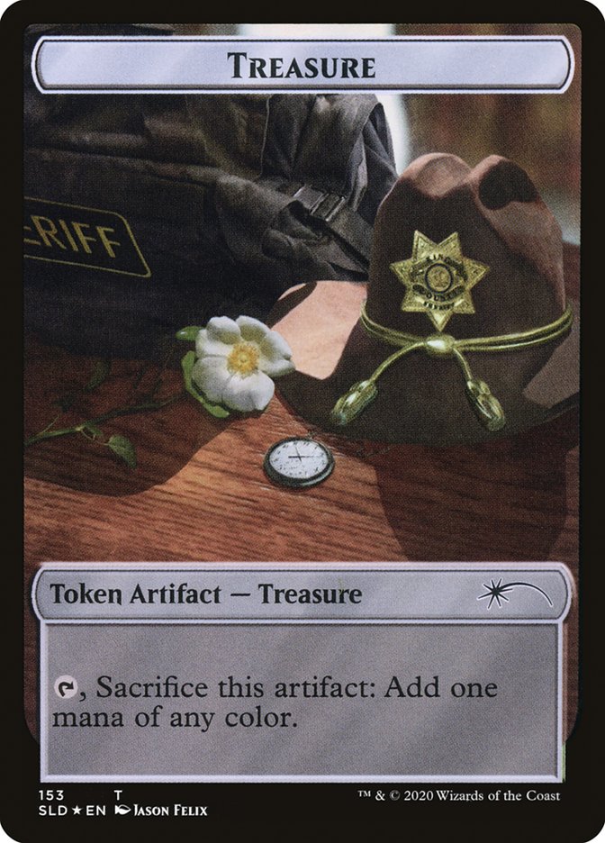 Treasure // Walker (Bicycle Girl) Double-sided Token [Foil] :: SLD