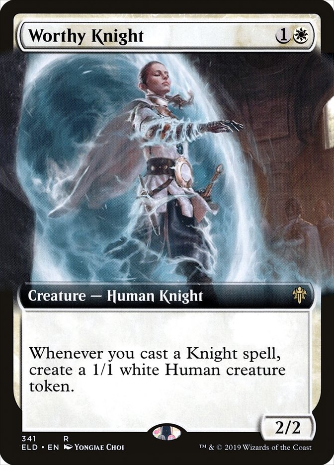 Worthy Knight (Extended Art) [Foil] :: ELD