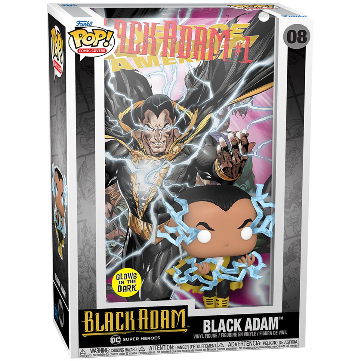 DC Comics: Black Adam Glow in the Dark Pop! Comic Cover (08)