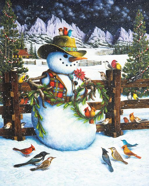 Western Snowman (1000 pc puzzle)