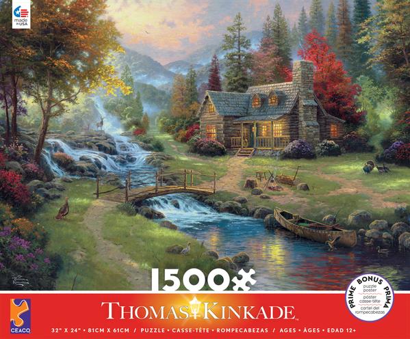 Thomas Kinkade - Mountain Paradise 1500 pc Puzzle