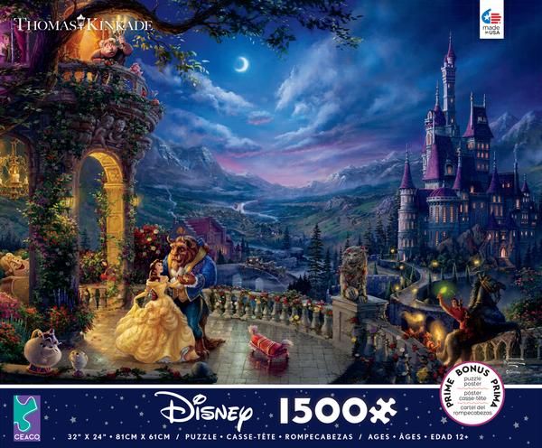 Thomas Kinkade Disney Beauty and the Beast Dancing in the Moonlight 1500 pc Puzzle