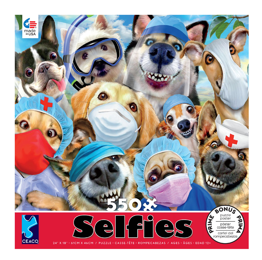 Selfies: Masked Dogs (550 pc puzzle)