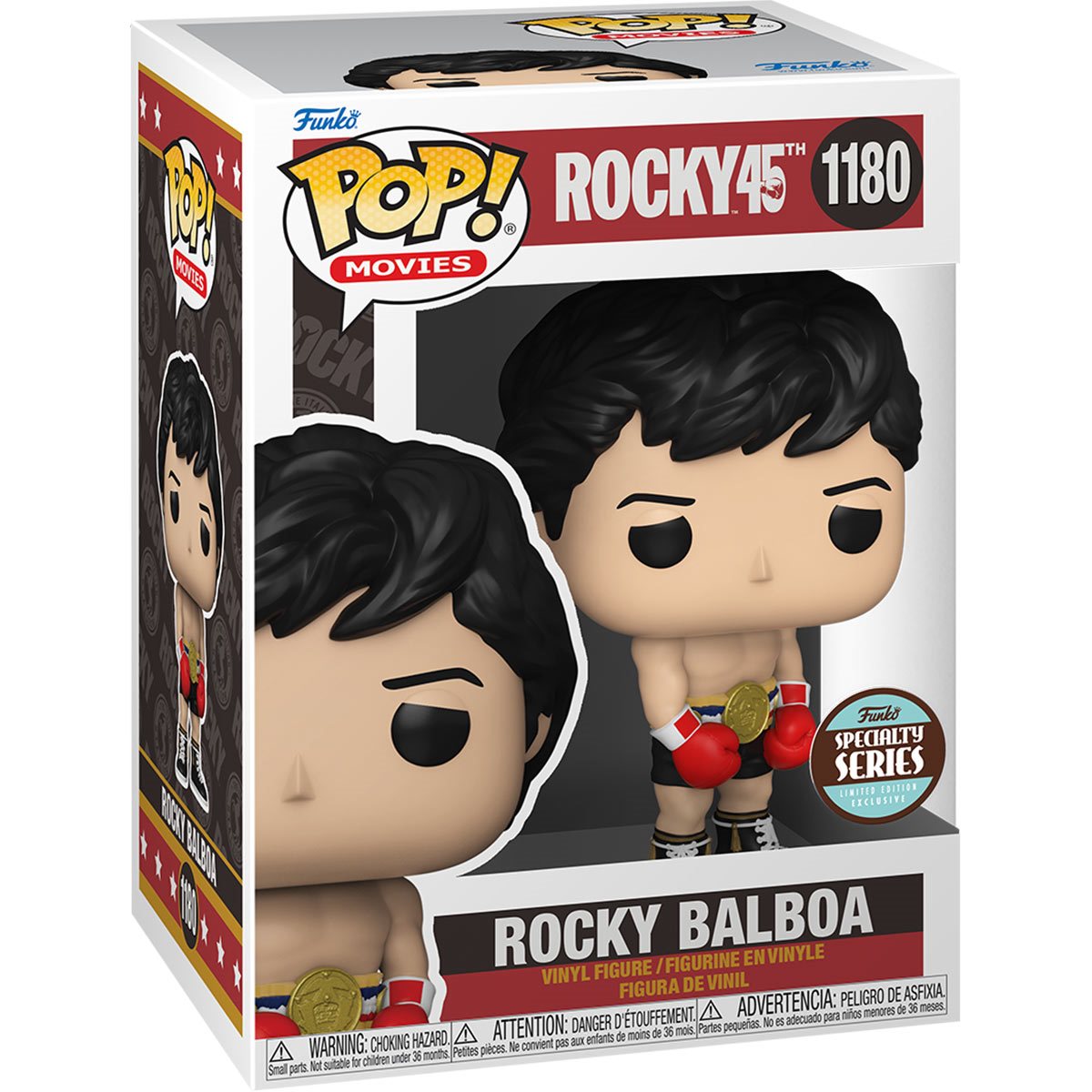 Movies: Rocky 45th Anniversary - Rocky Balboa with Gold Belt Pop! Vinyl Figure - Specialty Series (1180)