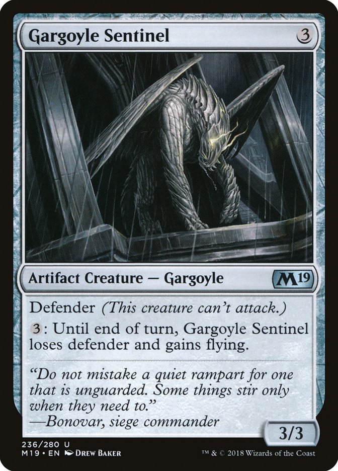 Gargoyle Sentinel [Foil] :: M19