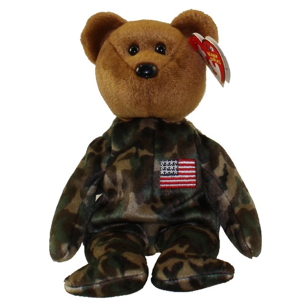 Beanie Baby: Hero the Bear (USA Flag on Chest)