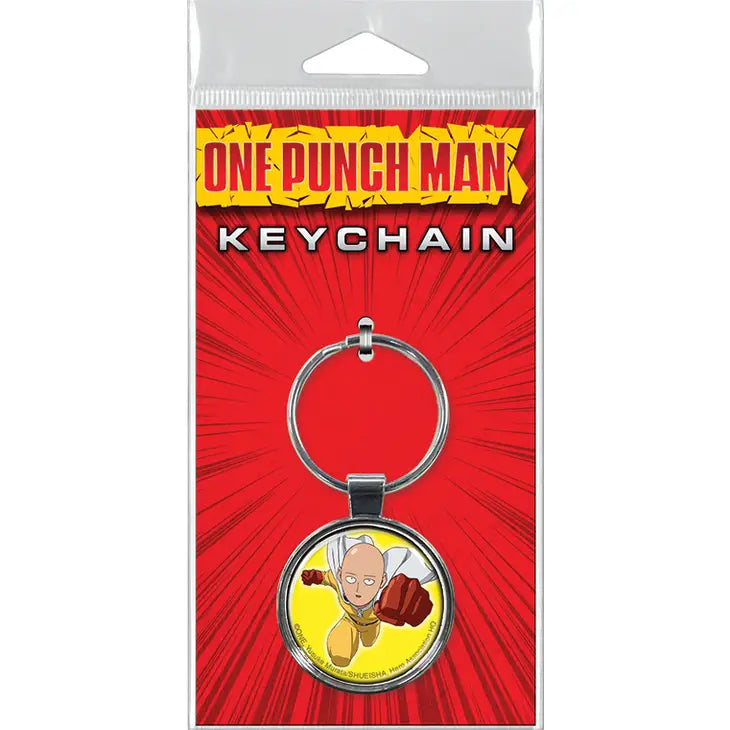 One Punch Man on Yellow Keychain