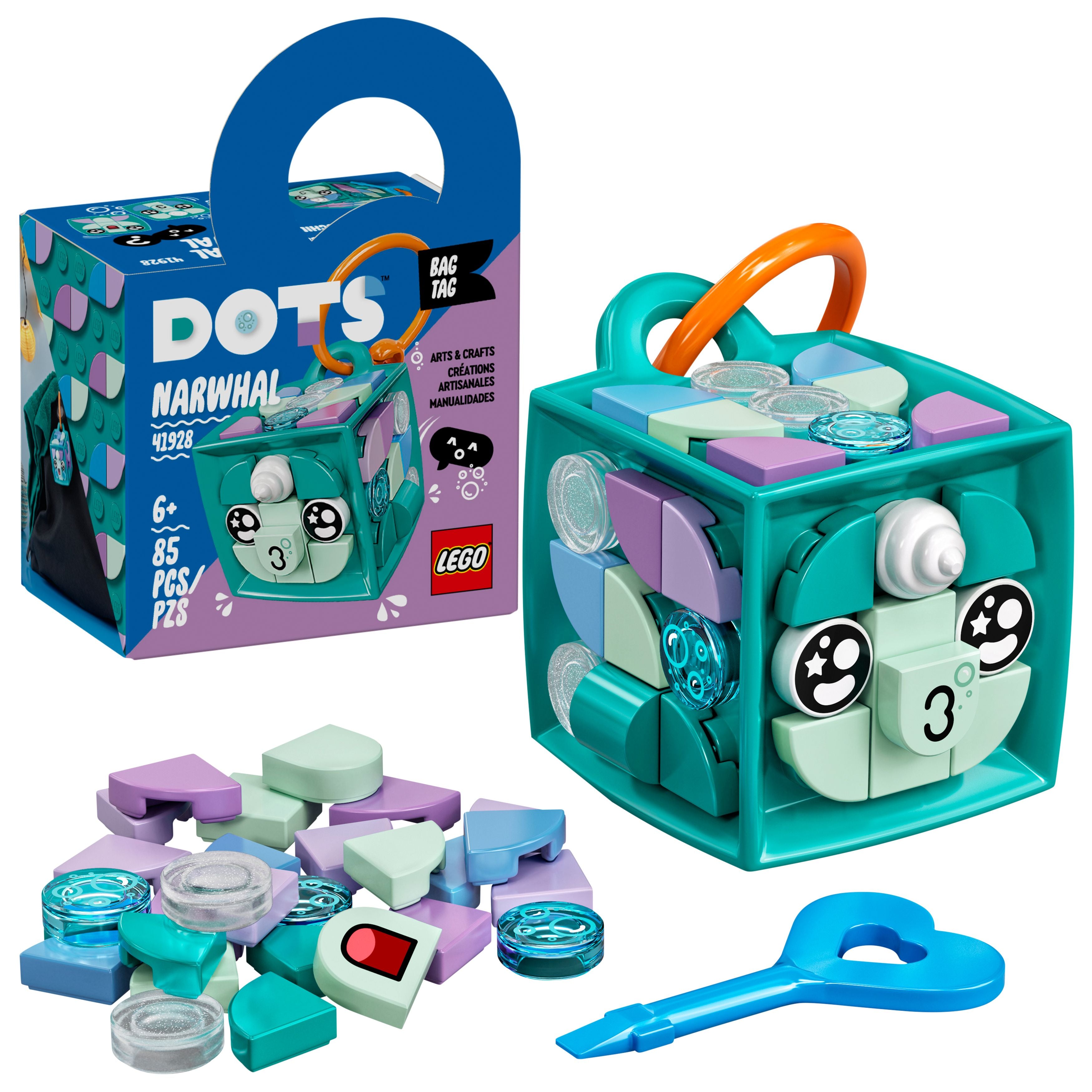 LEGO: DOTS - Bag Tag Narwhal