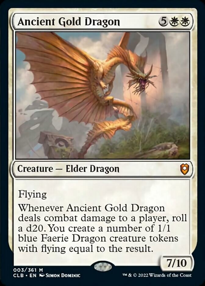 Ancient Gold Dragon [Foil] :: CLB