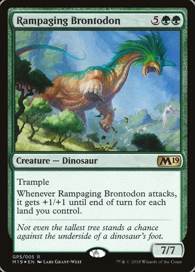 Rampaging Brontodon (2018 Gift Pack) [Foil] :: G18