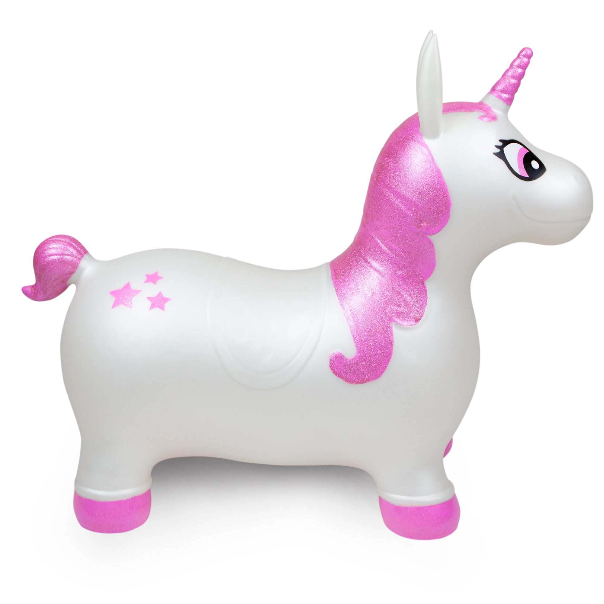 Waddle: White and Pink Unicorn Bouncer