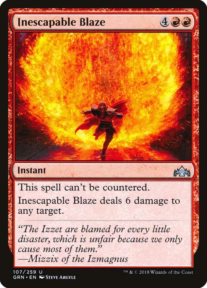 Inescapable Blaze [Foil] :: GRN
