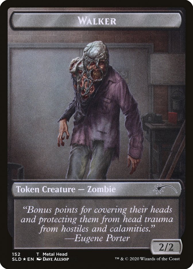 Walker (Metal Head // Treasure) Double-sided Token [Foil] :: SLD