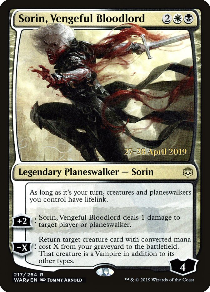 Sorin, Vengeful Bloodlord [Foil] :: PWAR