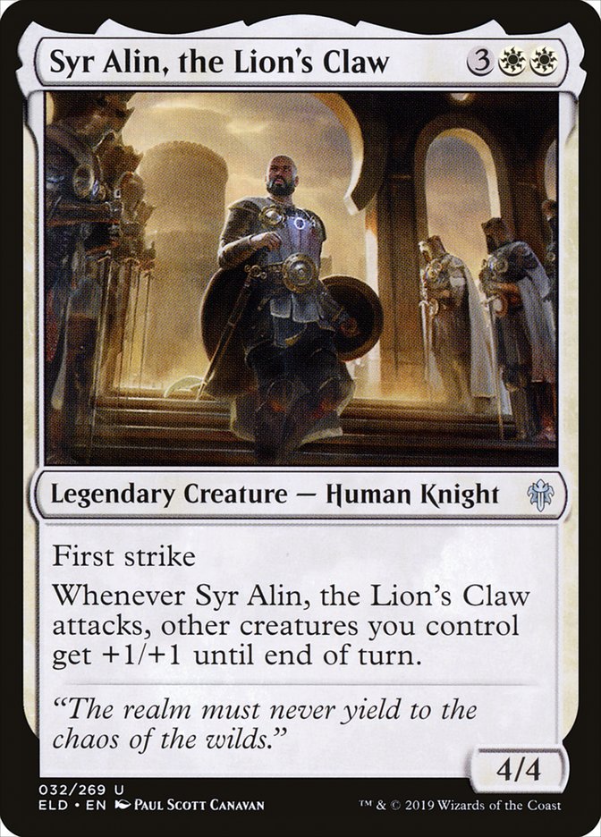 Syr Alin, the Lion's Claw :: ELD